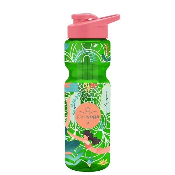 Champion 28 Oz. Transparent Bottle - Drink Thru Lid and Large... from ASI 40480 Koozie Group