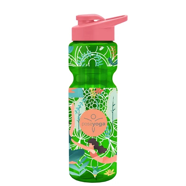 Champion 28 Oz. Transparent Bottle - Drink Thru Lid and Large... from ASI 40480 Koozie Group