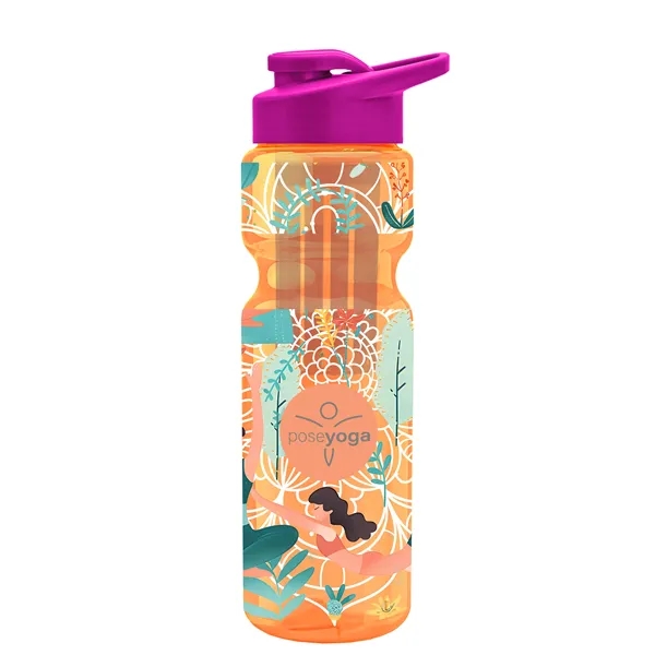 Champion 28 Oz. Transparent Bottle - Drink Thru Lid and Large... from ASI 40480 Koozie Group