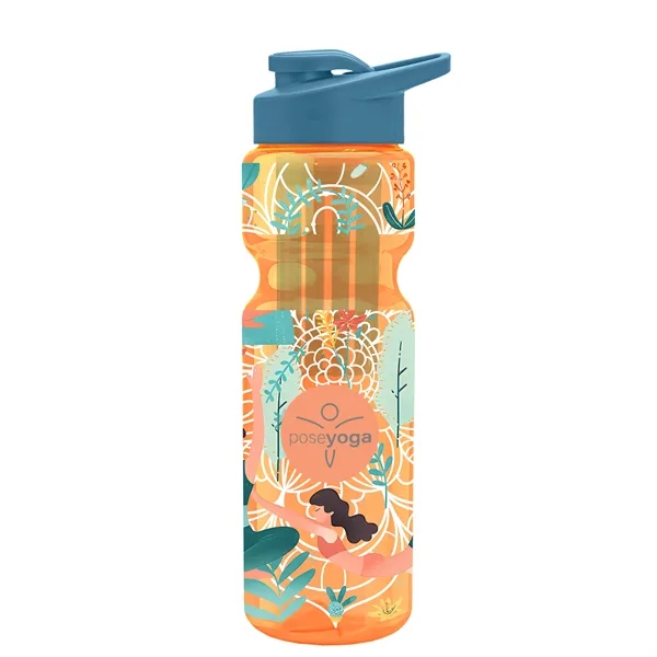 Champion 28 Oz. Transparent Bottle - Drink Thru Lid and Large... from ASI 40480 Koozie Group