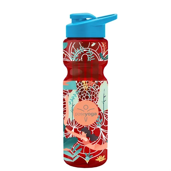 Champion 28 Oz. Transparent Bottle - Drink Thru Lid and Large... from ASI 40480 Koozie Group