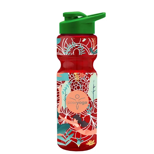 Champion 28 Oz. Transparent Bottle - Drink Thru Lid and Large... from ASI 40480 Koozie Group