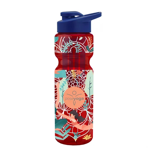 Champion 28 Oz. Transparent Bottle - Drink Thru Lid and Large... from ASI 40480 Koozie Group