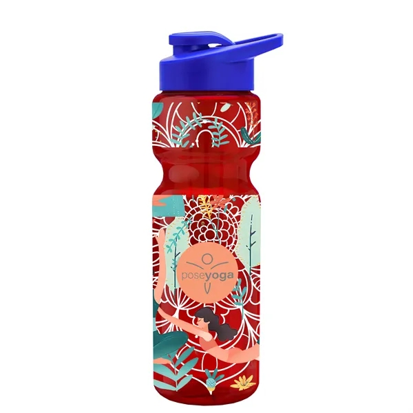 Champion 28 Oz. Transparent Bottle - Drink Thru Lid and Large... from ASI 40480 Koozie Group