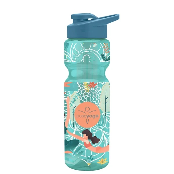 Champion 28 Oz. Transparent Bottle - Drink Thru Lid and Large... from ASI 40480 Koozie Group