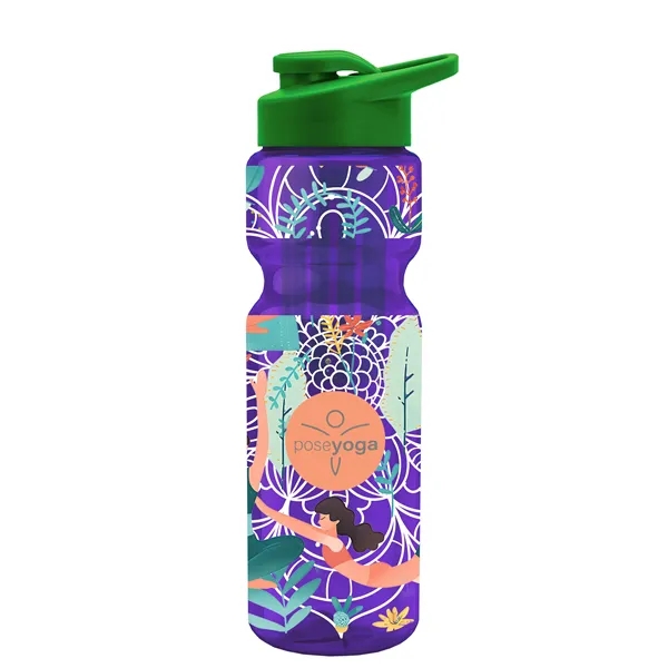 Champion 28 Oz. Transparent Bottle - Drink Thru Lid and Large... from ASI 40480 Koozie Group