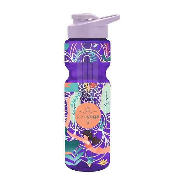 Champion 28 Oz. Transparent Bottle - Drink Thru Lid and Large... from ASI 40480 Koozie Group