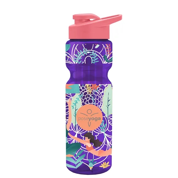 Champion 28 Oz. Transparent Bottle - Drink Thru Lid and Large... from ASI 40480 Koozie Group