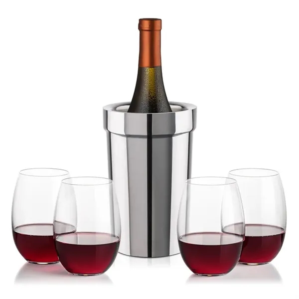 The Milano Wine Cooler & Wine Set combines sleek sophistication with... from ASI 84592 St Regis Group