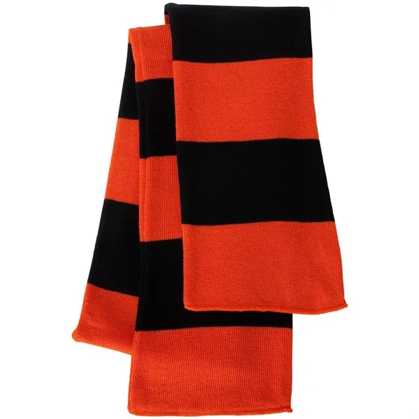 SPORTSMAN RUGBY-STRIPED KNIT SCARF... from ASI 30208 A P Specialties / AP Specialties