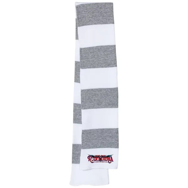 SPORTSMAN RUGBY-STRIPED KNIT SCARF... from ASI 30208 A P Specialties / AP Specialties