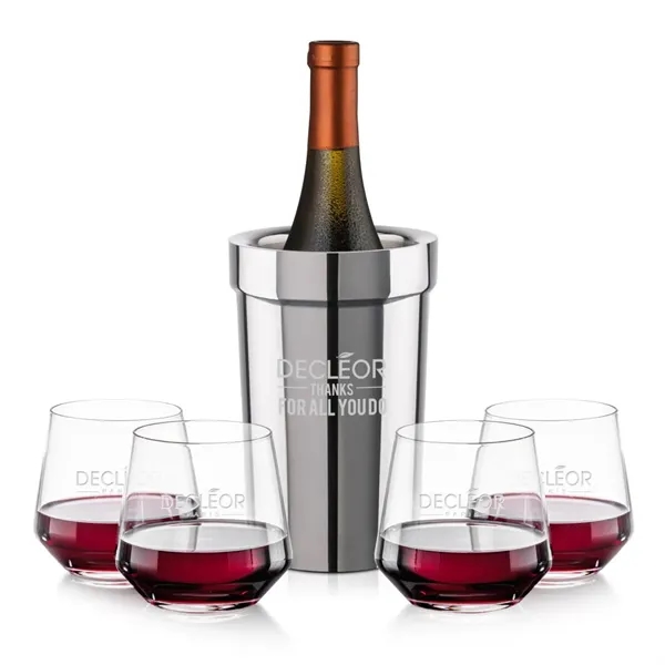 The Milano Wine Cooler & Wine Set combines sleek sophistication with... from ASI 84592 St Regis Group