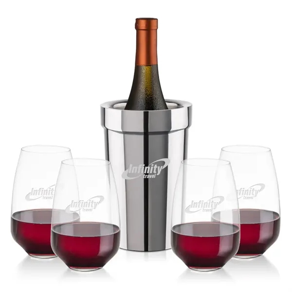 The Milano Wine Cooler & Wine Set combines sleek sophistication with... from ASI 84592 St Regis Group