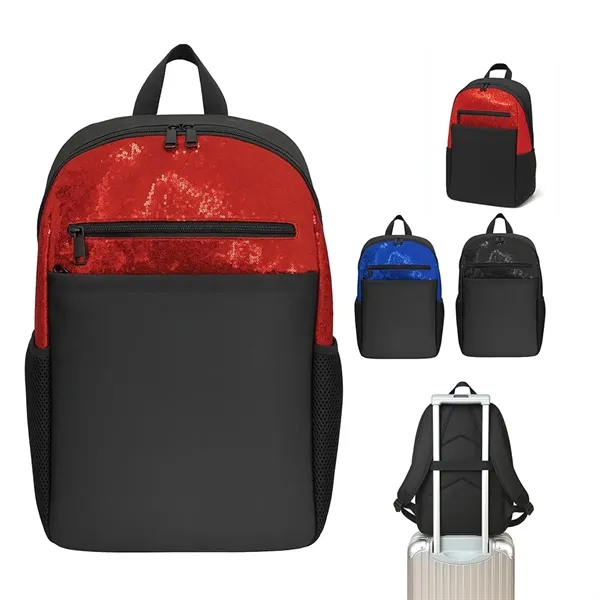 Glitter Backpack with built-in luggage passthrough... from ASI 31517 Admart Products / Admart Line