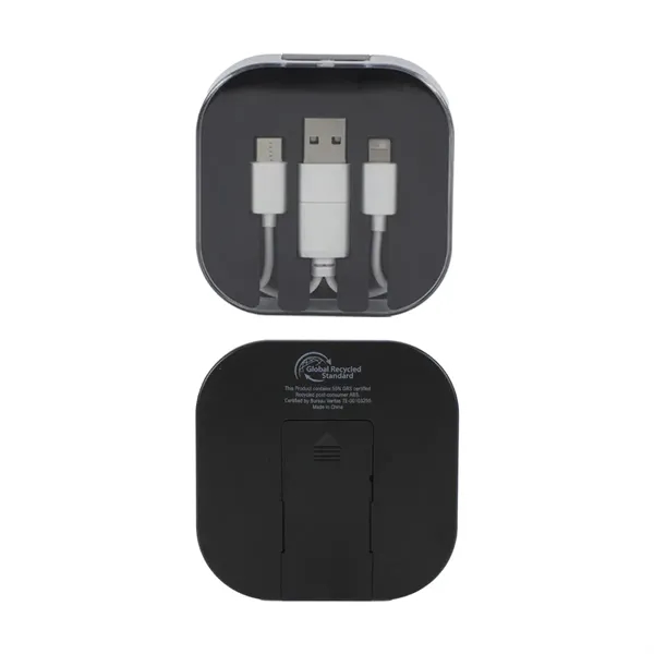 4-in-1 Charging Cable With Recycled ABS Case & Built-In Phone Stand... from ASI 36730 Ariel Premium Supply Inc