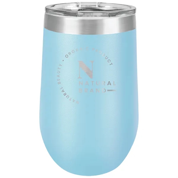 16 oz. colored stainless steel wine glass with stemless, double vacuum... from ASI 74601 Calico