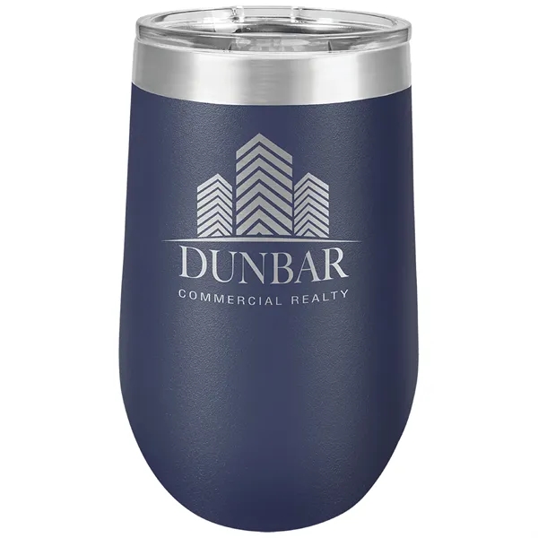 16 oz. colored stainless steel wine glass with stemless, double vacuum... from ASI 74601 Calico