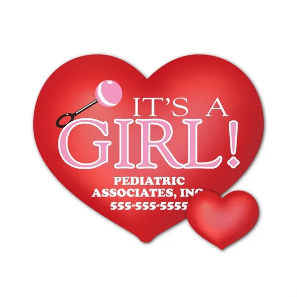 2.5" x 2" heart shaped magnet with 4CP customization.... from ASI 89910 Stouse, LLC