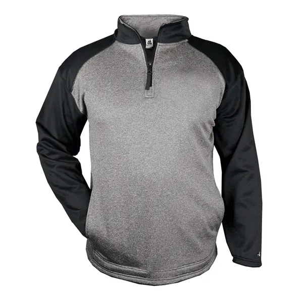 The Sport Heather 1/4 Zip is made from 100% heathered polyester... from ASI 37461 Augusta Sportswear