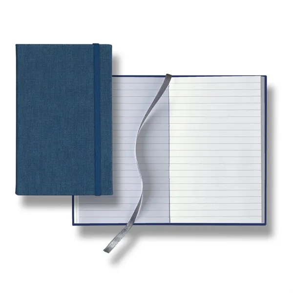 Pocket-sized journal with 160 pages or gray ruled paper, silver ribbon... from ASI 68507 The Magnet Group / Castelli