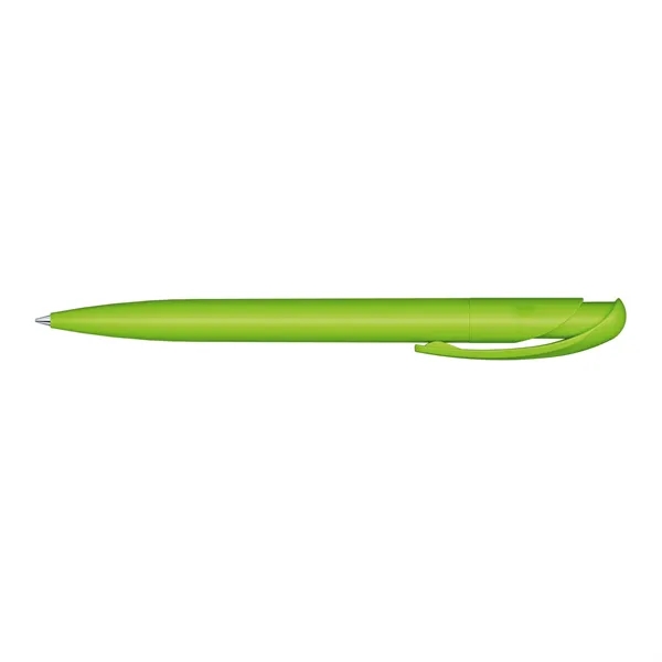 Plunger action plastic ballpoint pen with matte surface and black ink.... from ASI 68507 The Magnet Group / Castelli