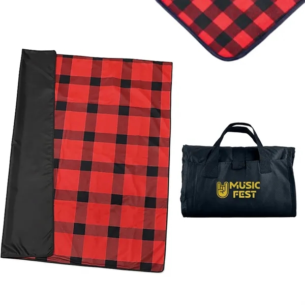 50" x 60" blanket with soft polar fleece on one side... from ASI 68507 The Magnet Group / The Bag Factory®