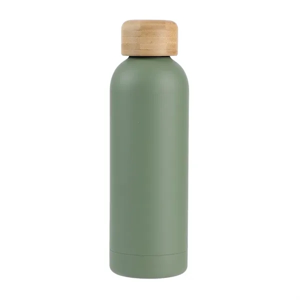 17 oz Eco-Friendly Vacuum Stainless Steel Bottle w/ Bamboo Lid... from ASI 36730 Ariel Premium Supply Inc