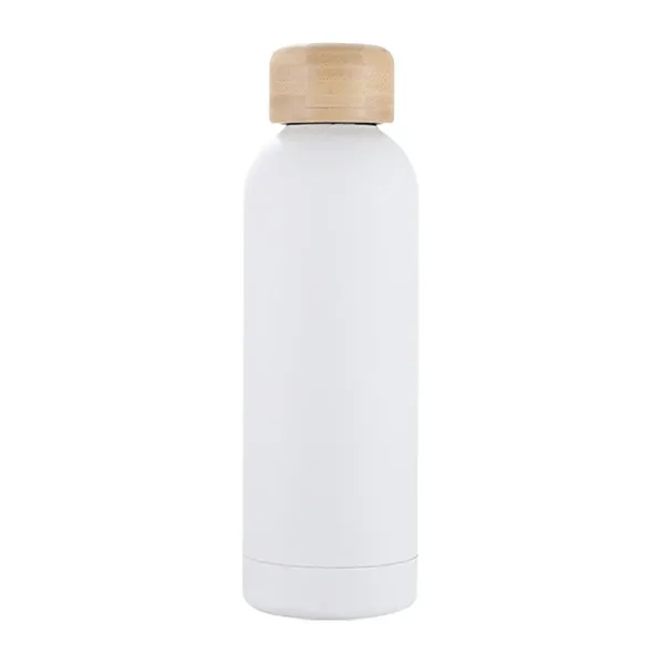 17 oz Eco-Friendly Vacuum Stainless Steel Bottle w/ Bamboo Lid... from ASI 36730 Ariel Premium Supply Inc