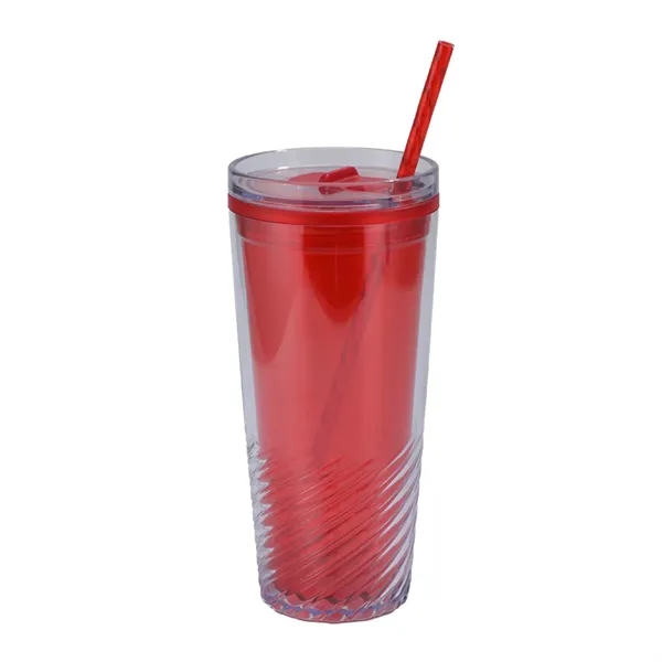 20 oz Recycled Acrylic Straw Tumbler... from ASI 36730 Ariel Premium Supply Inc