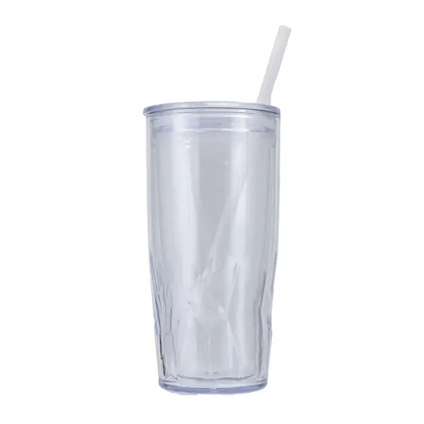 16 oz Recycled Acrylic Straw Tumbler... from ASI 36730 Ariel Premium Supply Inc