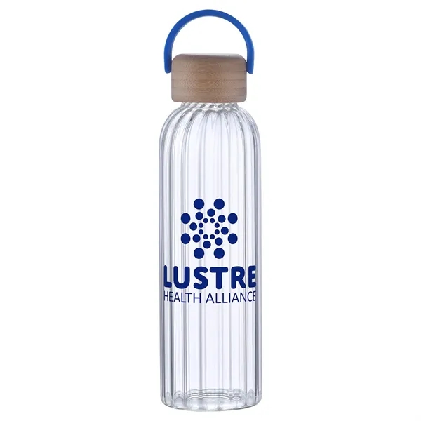 21 oz Glass Bottle w/ Bamboo Lid... from ASI 36730 Ariel Premium Supply Inc