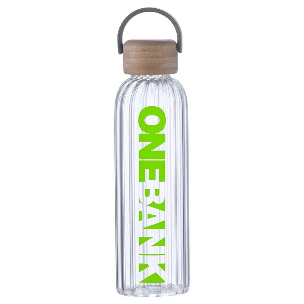 21 oz Glass Bottle w/ Bamboo Lid... from ASI 36730 Ariel Premium Supply Inc