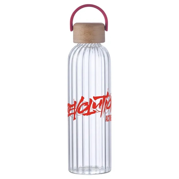 21 oz Glass Bottle w/ Bamboo Lid... from ASI 36730 Ariel Premium Supply Inc