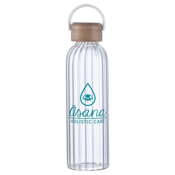 21 oz Glass Bottle w/ Bamboo Lid... from ASI 36730 Ariel Premium Supply Inc