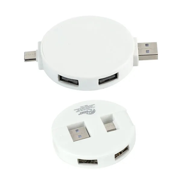 4-Port USB-C & USB-A Hub with Recycled ABS Case... from ASI 36730 Ariel Premium Supply Inc