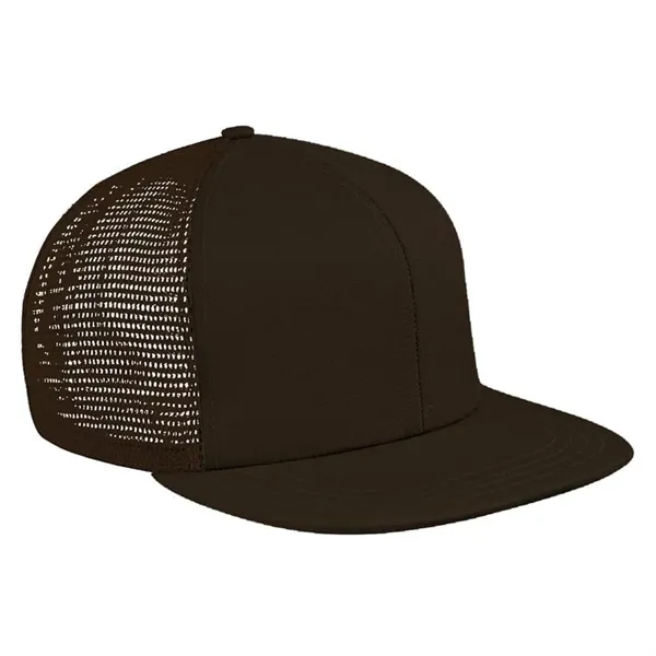 Order Custom Flat Brim High Crown, Brushed Twill/Mesh, Snapback Baseball Caps.... from ASI 73775 Unionwear