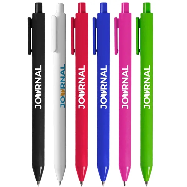Soft, eco-friendly gel pen with a cushioned barrel and vibrant, brand-ready... from ASI 61966 HPG / Hub Pen