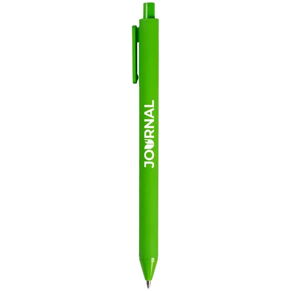 Soft, eco-friendly gel pen with a cushioned barrel and vibrant, brand-ready... from ASI 61966 HPG / Hub Pen