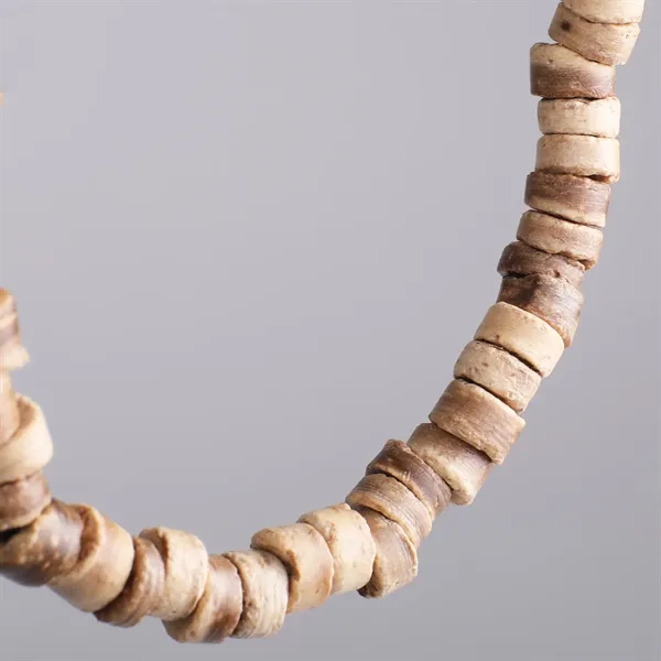 Friendship bracelets made from repurposed coconut shells with 4 sand-tone beads... from ASI 61966 HPG / BCG Creations HPG Gold