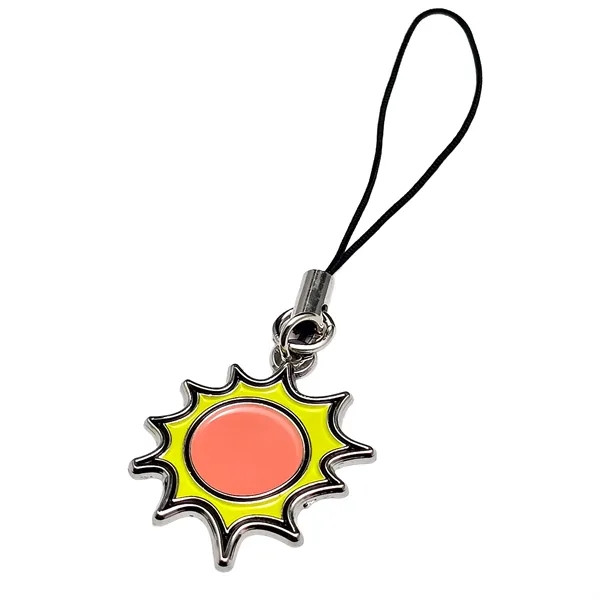 Custom cut diestruck phone charm attaches via a string to devices,... from ASI 61966 HPG / BCG Creations HPG Gold