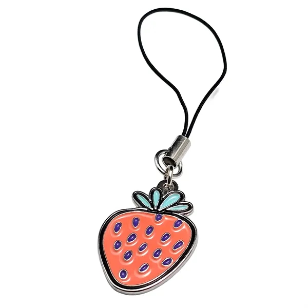 Custom cut diestruck phone charm attaches via a string to devices,... from ASI 61966 HPG / BCG Creations HPG Gold