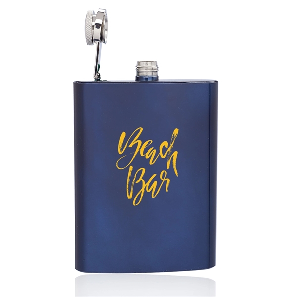Stainless steel hip flask with double wall construction and screw on/off... from ASI 39552 BEL Promo