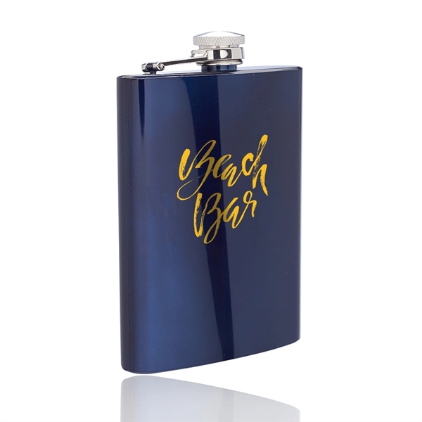 Stainless steel hip flask with double wall construction and screw on/off... from ASI 39552 BEL Promo