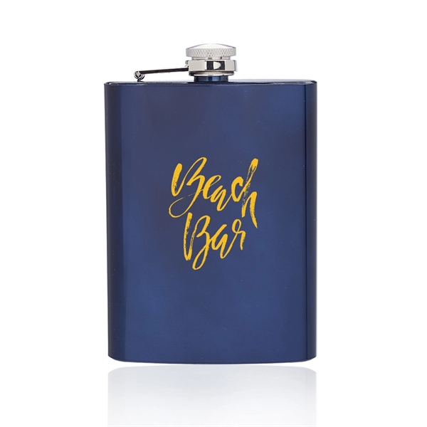 Stainless steel hip flask with double wall construction and screw on/off... from ASI 39552 BEL Promo