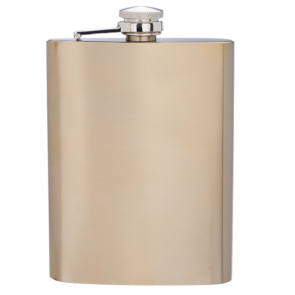 Stainless steel hip flask with double wall construction and screw on/off... from ASI 39552 BEL Promo