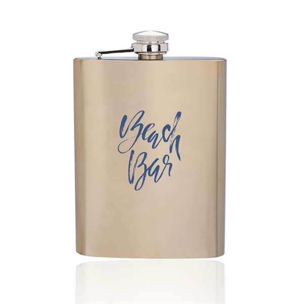 Stainless steel hip flask with double wall construction and screw on/off... from ASI 39552 BEL Promo