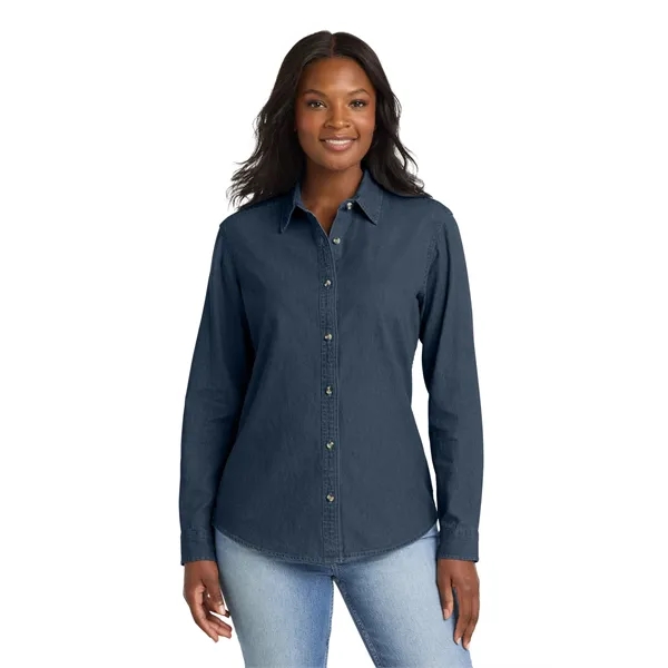 Port & Company - Ladies Long Sleeve Value Denim Shirt.... from ASI 84863 SanMar