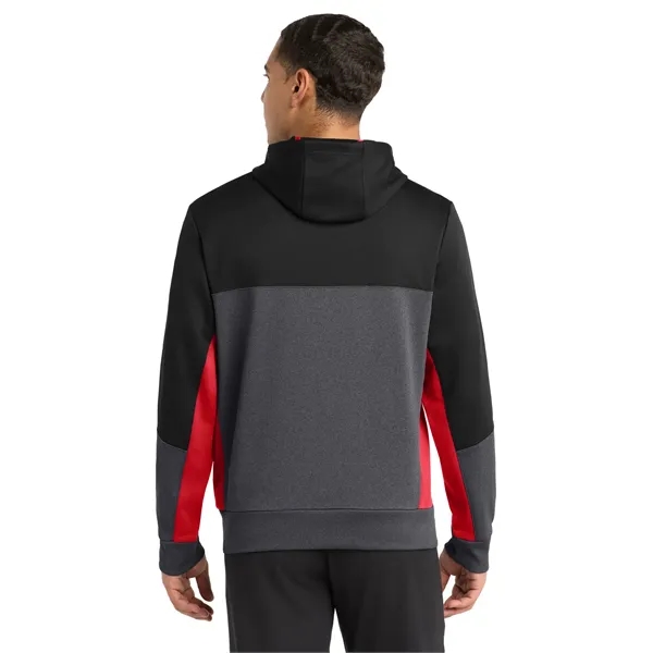 Sport-Tek Tech Fleece Colorblock Full-Zip Hooded Jacket.... from ASI 84863 SanMar
