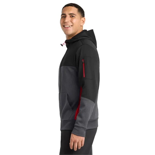 Sport-Tek Tech Fleece Colorblock Full-Zip Hooded Jacket.... from ASI 84863 SanMar