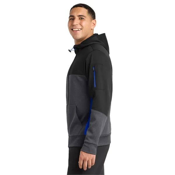 Sport-Tek Tech Fleece Colorblock Full-Zip Hooded Jacket.... from ASI 84863 SanMar
